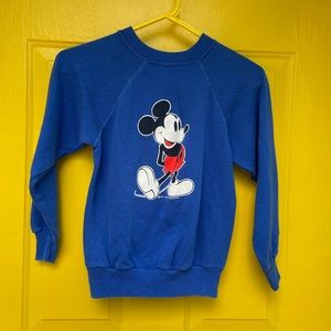 Vintage blue Mickey Mouse crewneck sweatshirt
